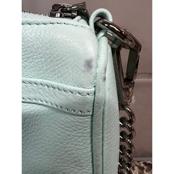 Rebecca Minkoff Mini Mac Crossbody Bag‎ Leather Chain Strap Purse - Picture 7 of 10